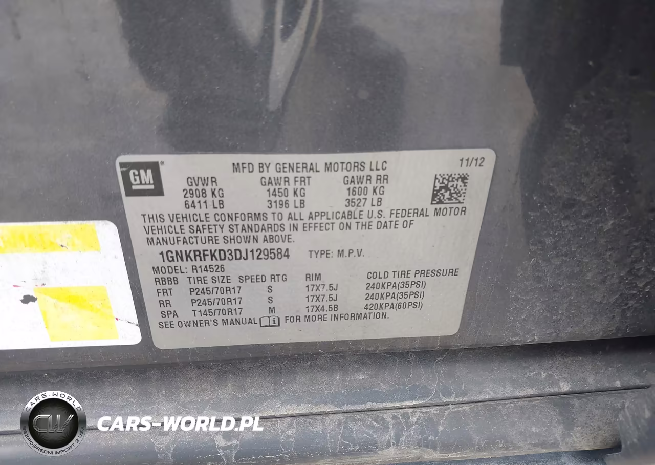 2013 Chevrolet Traverse Ls VIN:1GNKRFKD3DJ129584 - 9