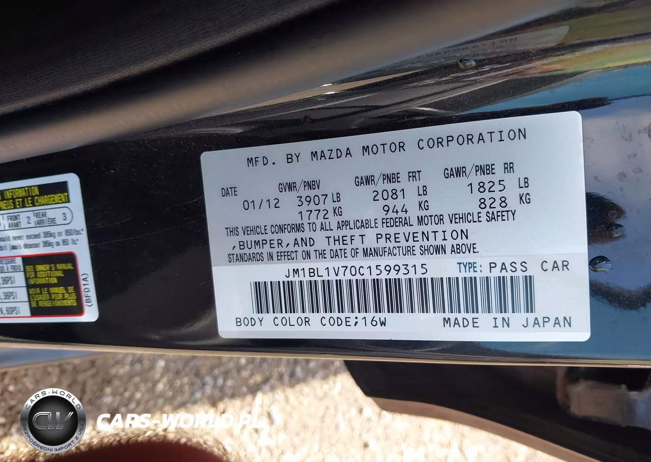 2012 Mazda Mazda3 I Touring VIN:JM1BL1V70C1599315 - 9
