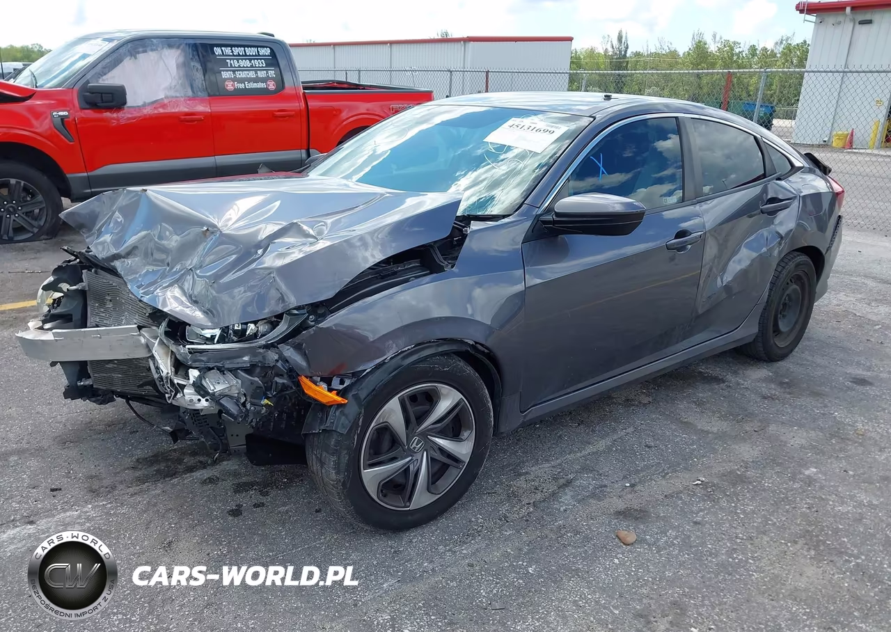 2020 Honda Civic Lx VIN:19XFC2F61LE005597 - 2