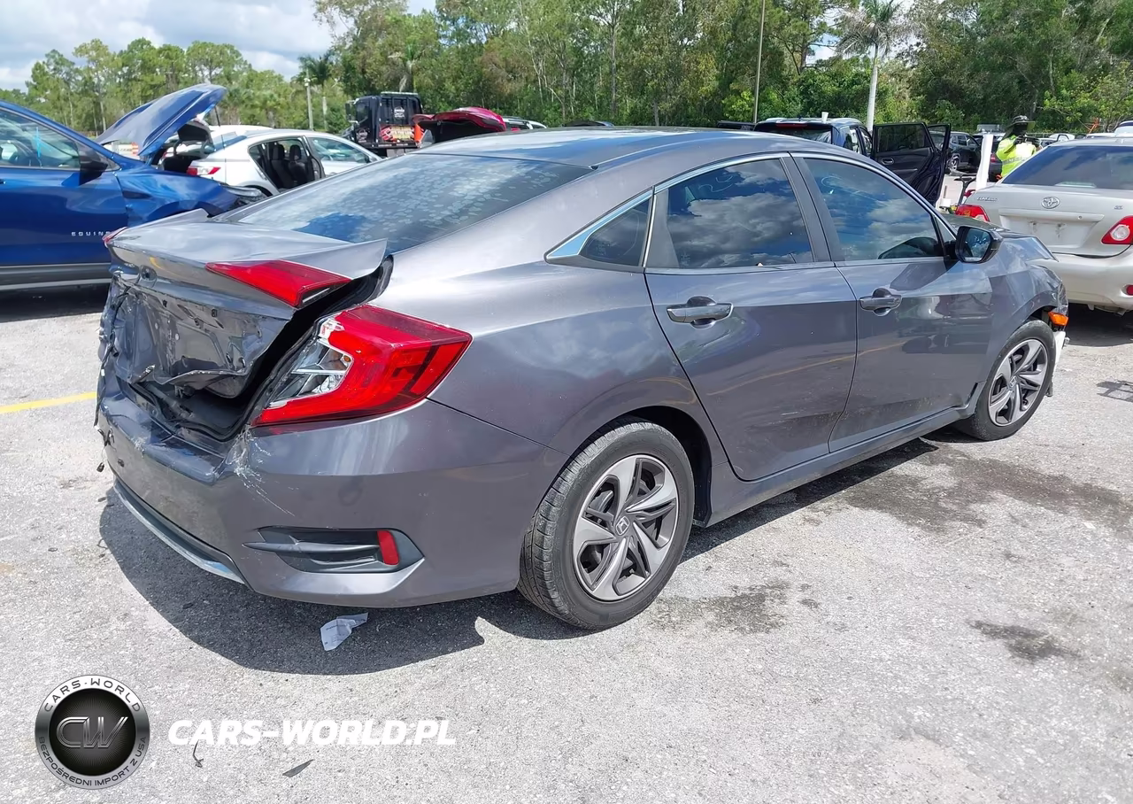 2020 Honda Civic Lx VIN:19XFC2F61LE005597 - 4
