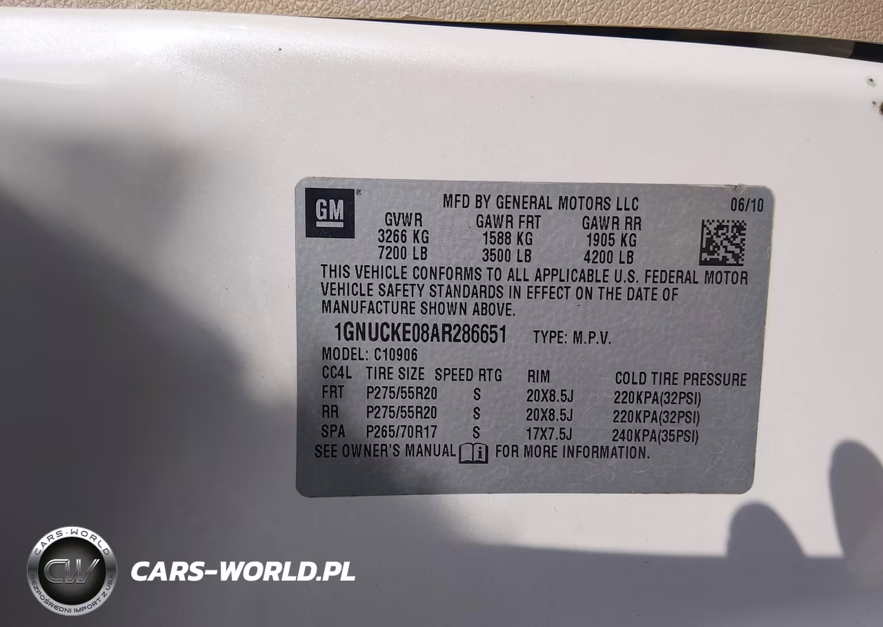 2010 Chevrolet Suburban 1500 Ltz VIN:1GNUCKE08AR286651 - 9