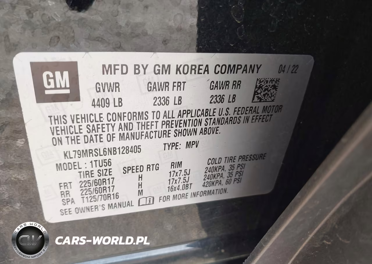 2022 Chevrolet Trailblazer Awd Lt VIN:KL79MRSL6NB128405 - 9
