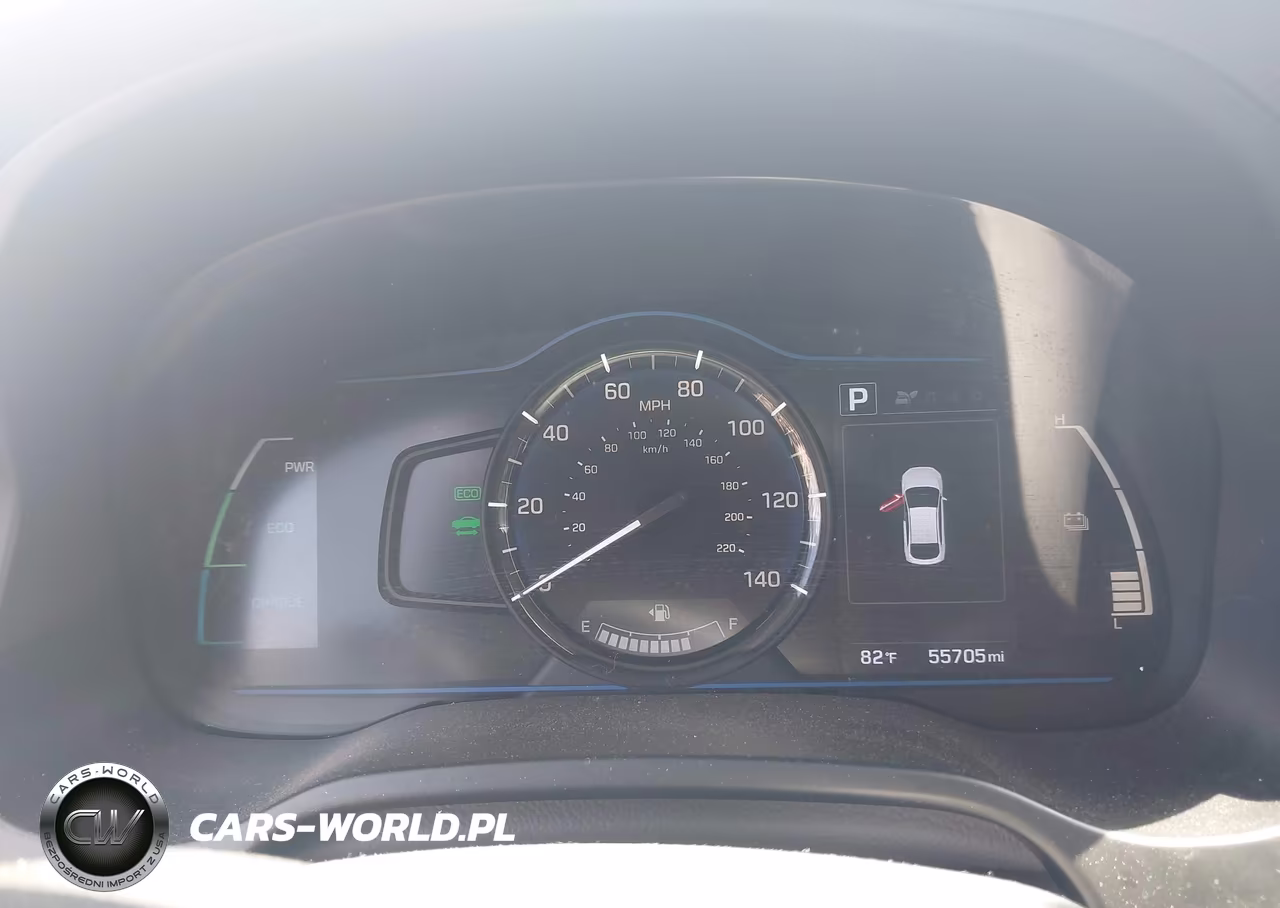 2018 Hyundai Ioniq Hybrid Blue VIN:KMHC65LCXJU076023 - 7