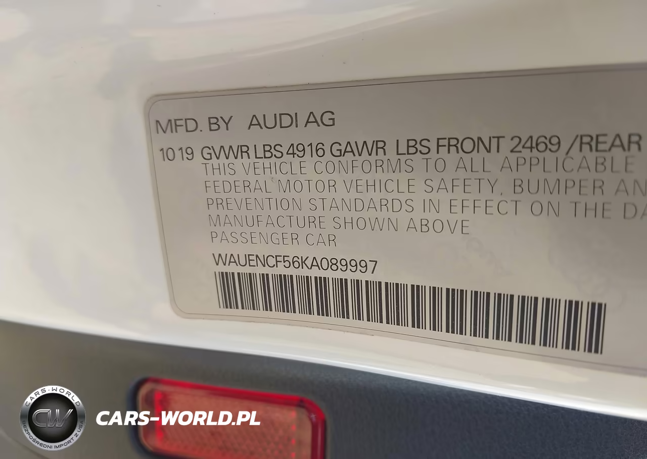 2019 Audi A5 45 Premium VIN:WAUENCF56KA089997 - 9