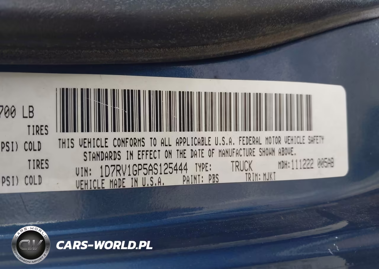 2010 Dodge Ram 1500 Slt-Sport-Trx VIN:1D7RV1GP5AS125444 - 9