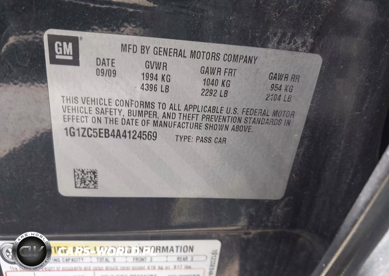 2010 Chevrolet Malibu Lt VIN:1G1ZC5EB4A4124569 - 9