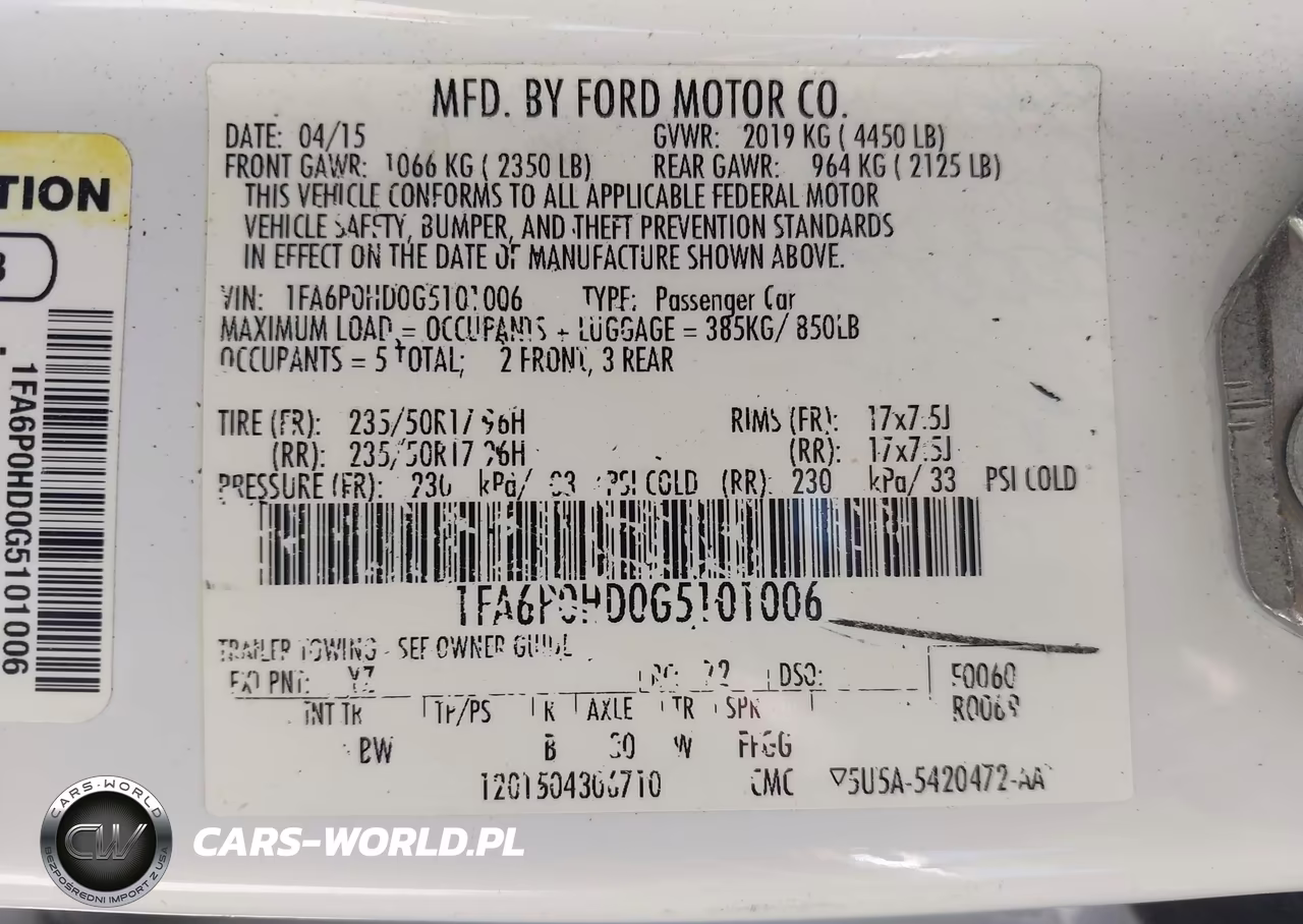 2016 Ford Fusion Se VIN:1FA6P0HD0G5101006 - 9