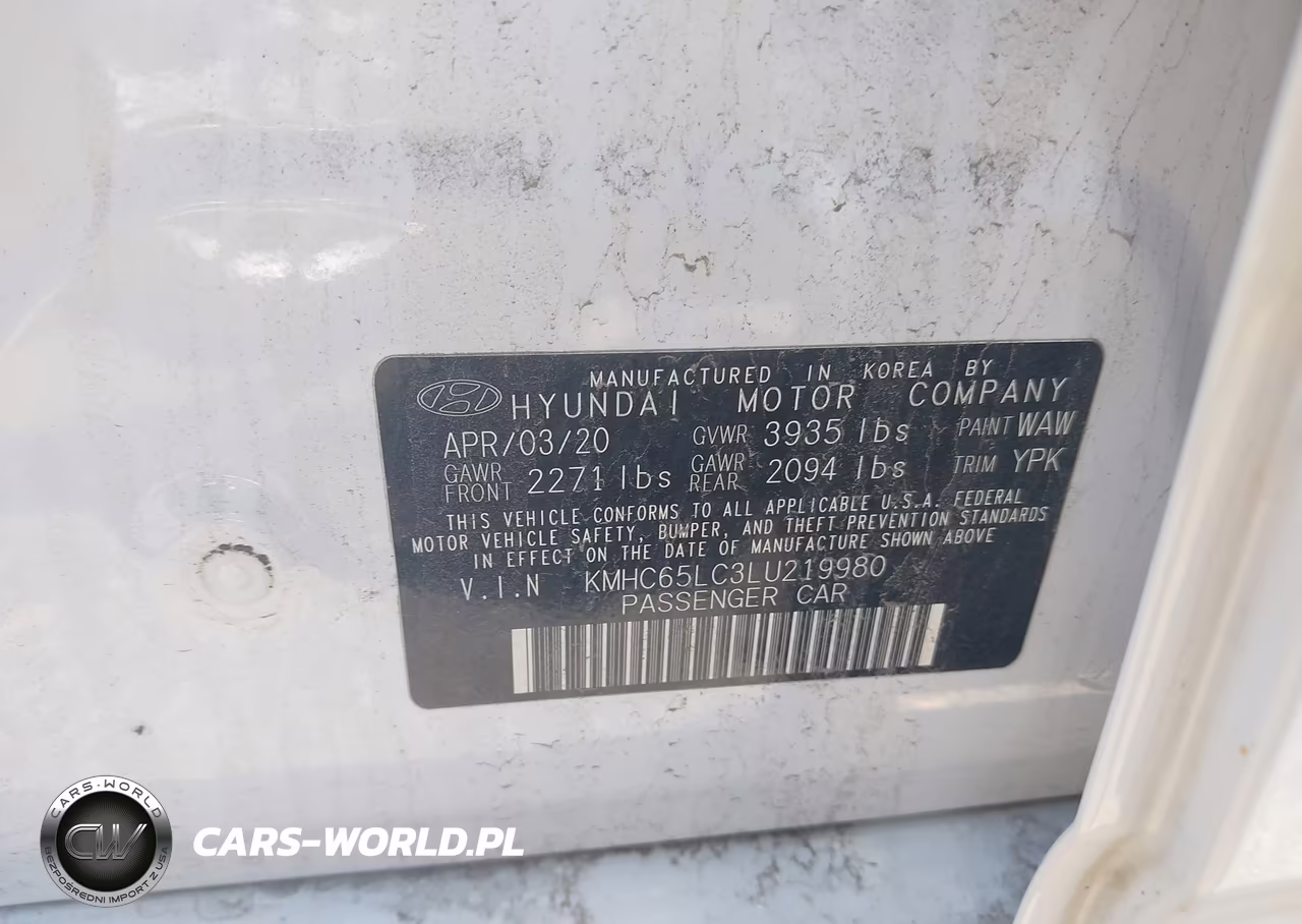 2020 Hyundai Ioniq Hybrid Blue VIN:KMHC65LC3LU219980 - 9