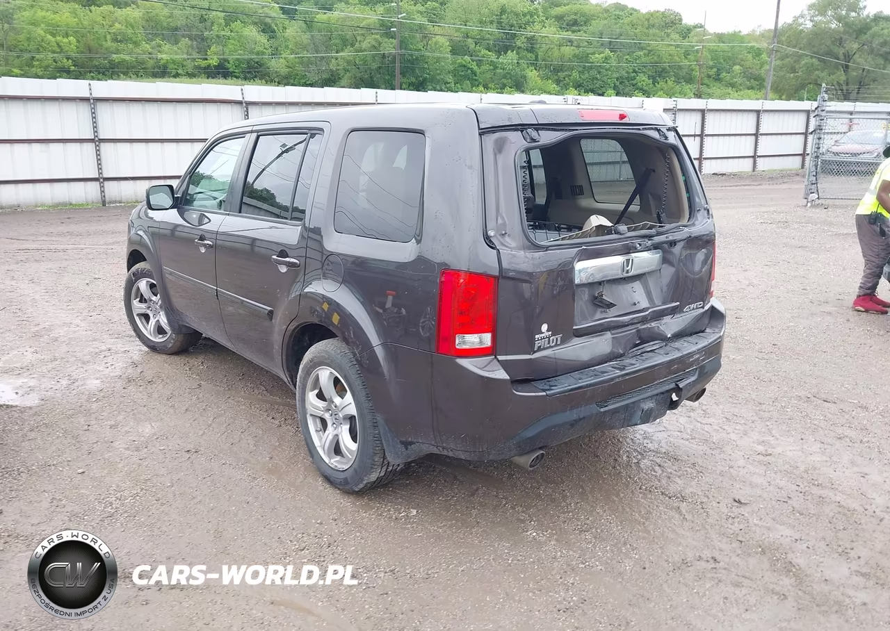 2013 Honda Pilot Ex-L VIN:5FNYF4H52DB045411 - 3