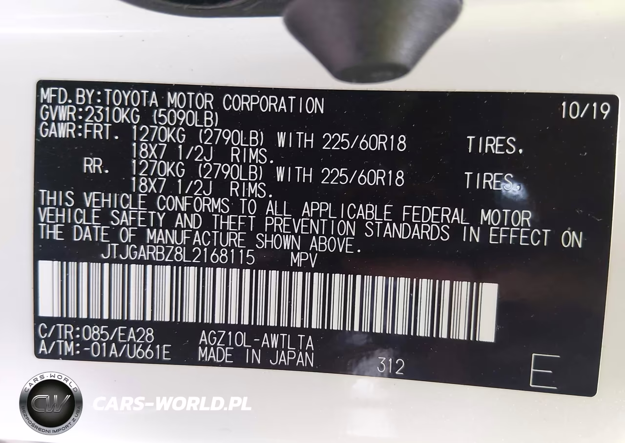 2020 Lexus Nx 300 VIN:JTJGARBZ8L2168115 - 9
