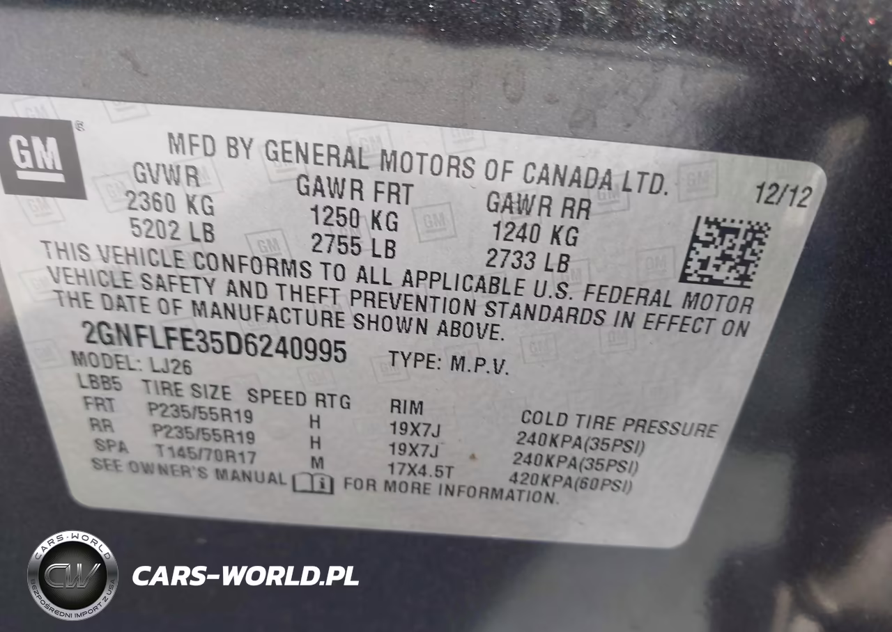 2013 Chevrolet Equinox Ltz VIN:2GNFLFE35D6240995 - 9