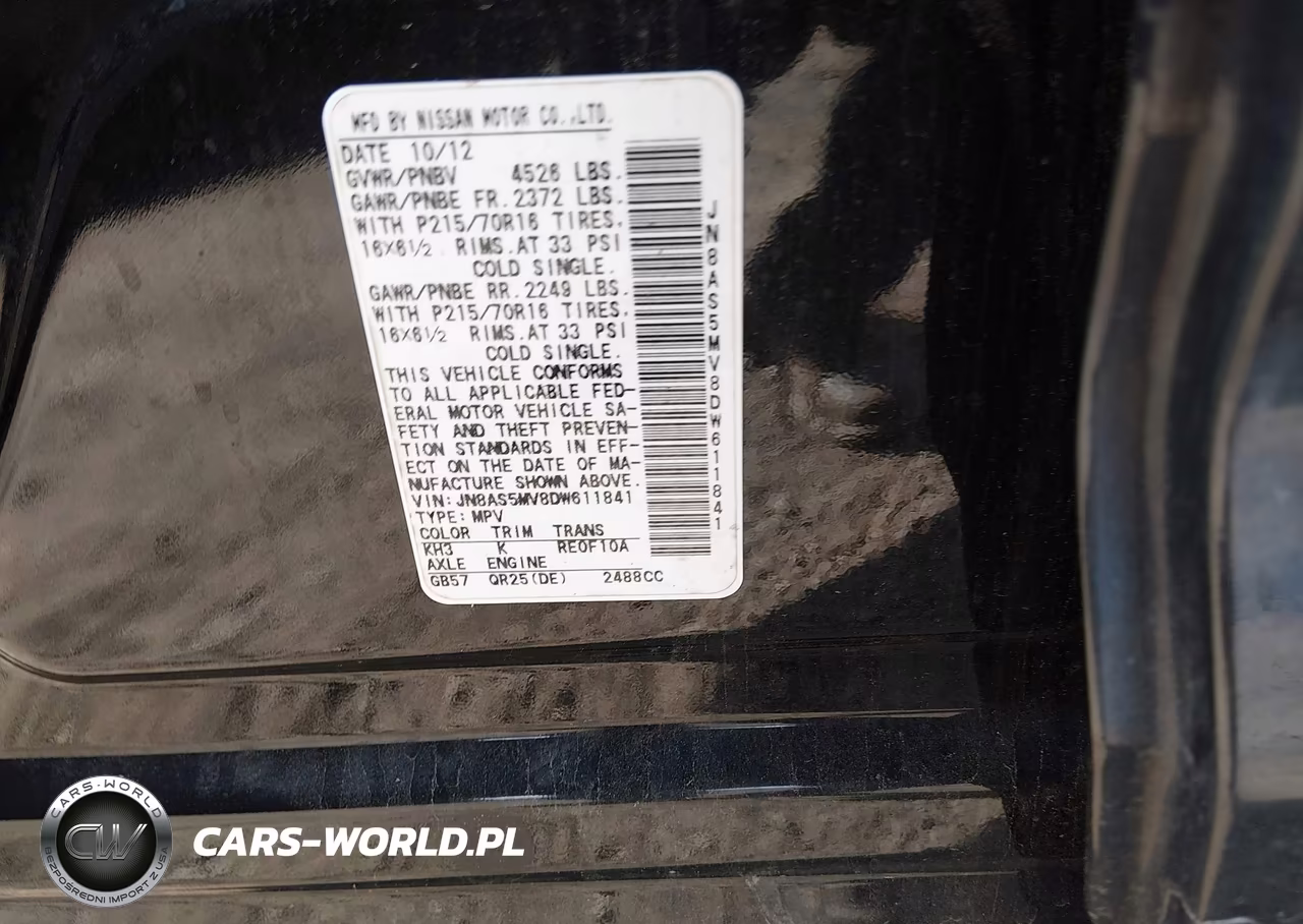2013 Nissan Rogue S VIN:JN8AS5MV8DW611841 - 9