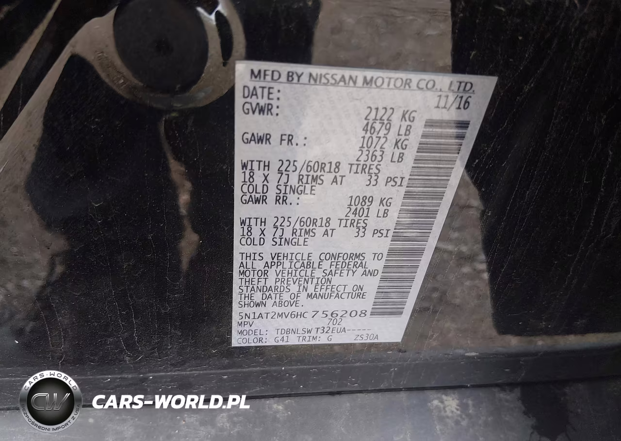 2017 Nissan Rogue Sl VIN:5N1AT2MV6HC756208 - 9