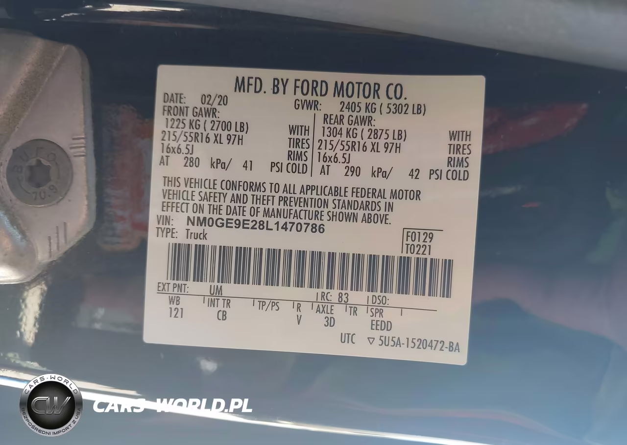 2020 Ford Transit Connect Xl Passenger VIN:NM0GE9E28L1470786 - 9