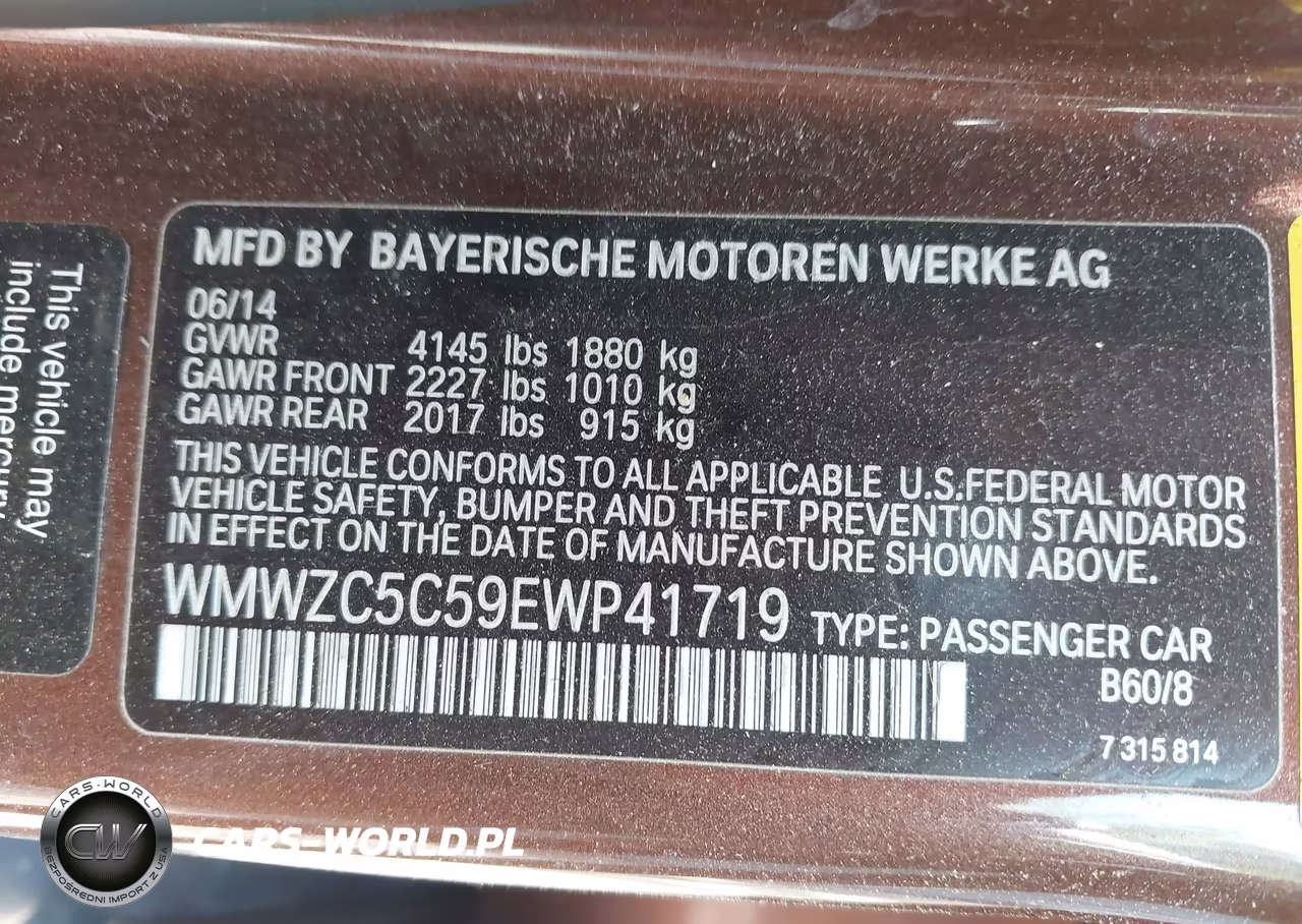 2014 Mini Countryman Cooper S VIN:WMWZC5C59EWP41719 - 9
