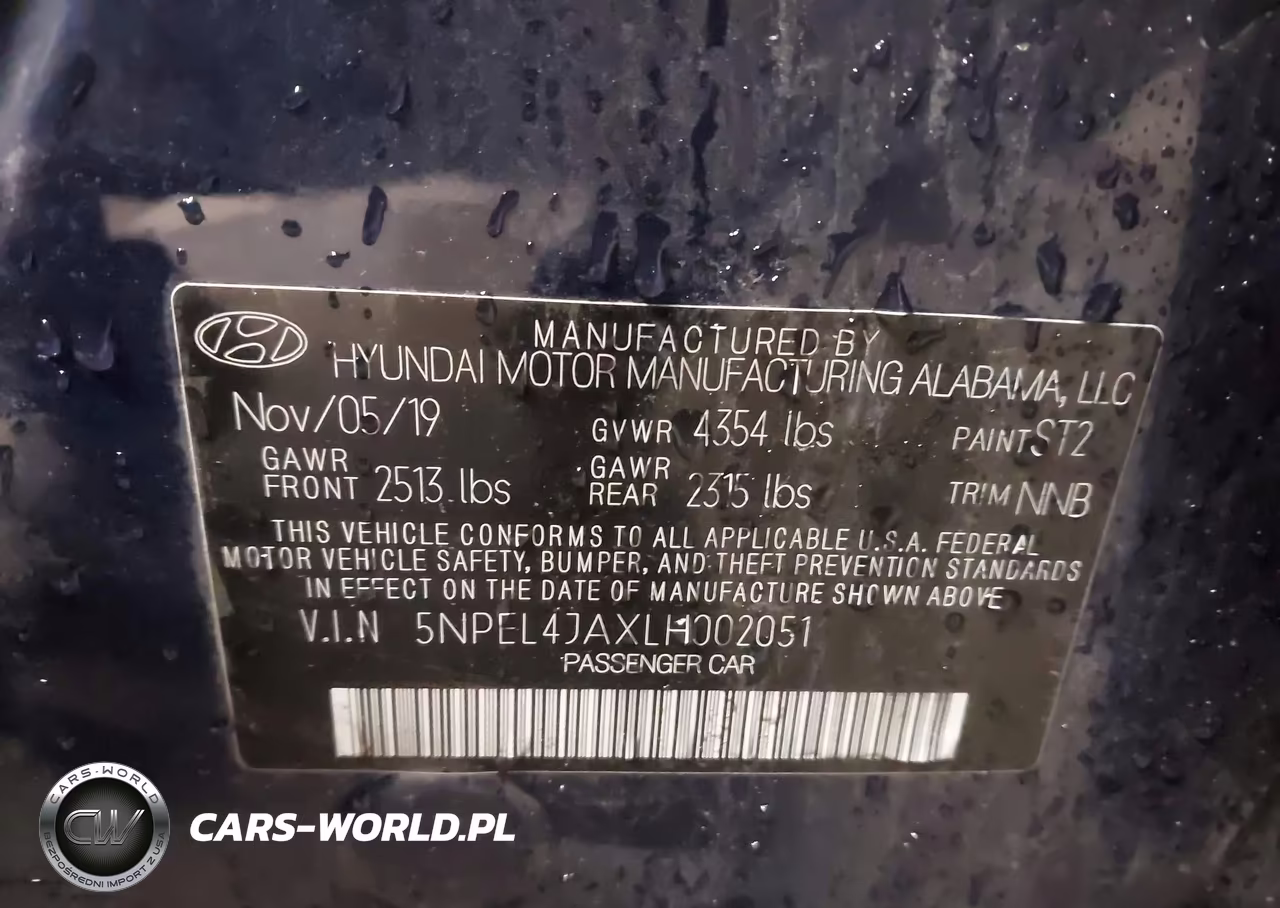 2020 Hyundai Sonata Sel VIN:5NPEL4JAXLH002051 - 9