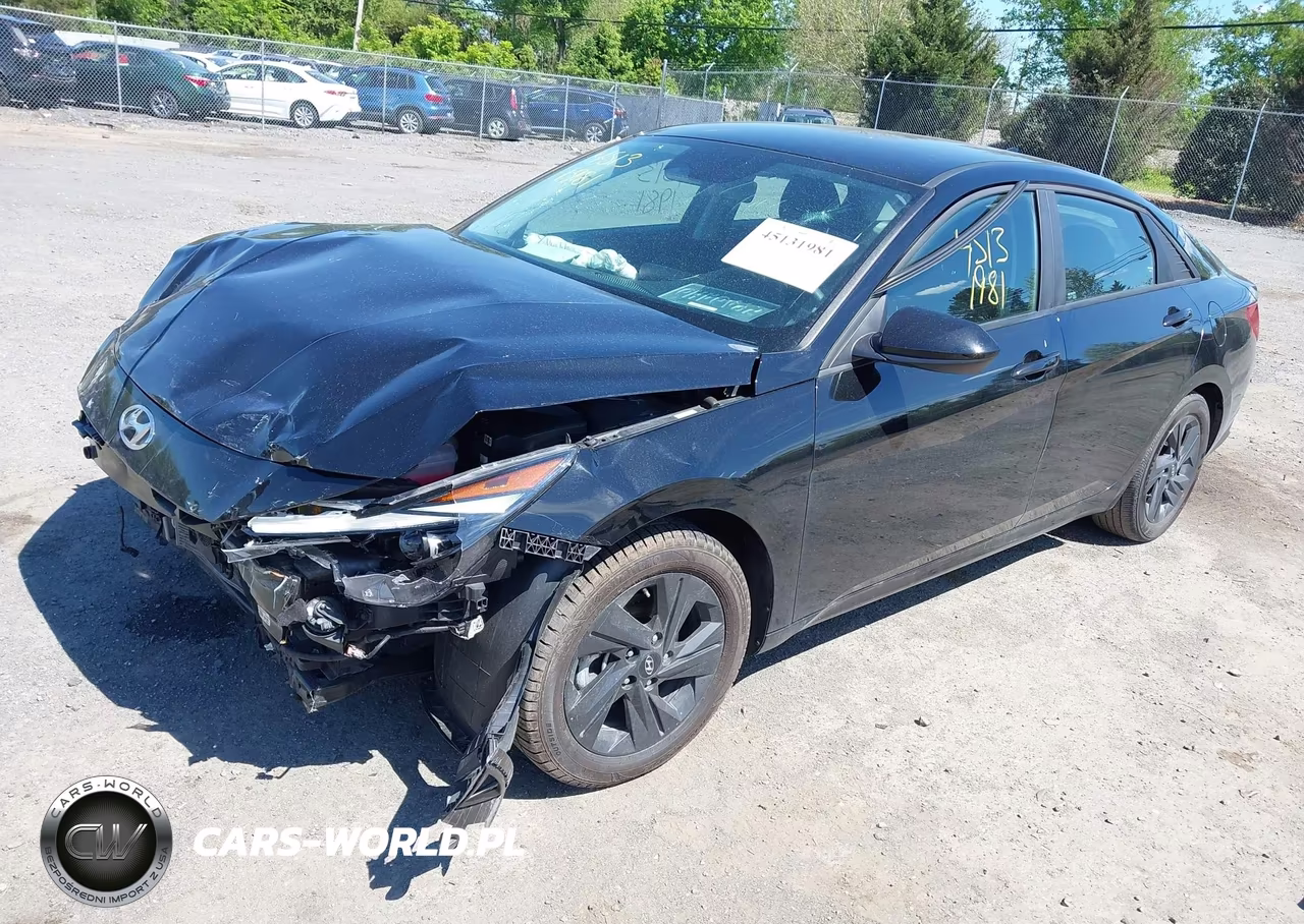 2023 Hyundai Elantra Hybrid Blue VIN:KMHLM4AJXPU058440 - 2