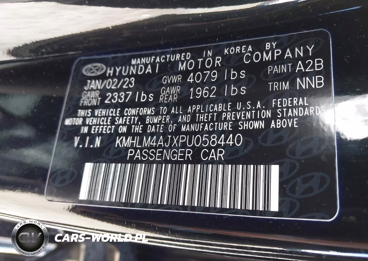 2023 Hyundai Elantra Hybrid Blue VIN:KMHLM4AJXPU058440 - 9