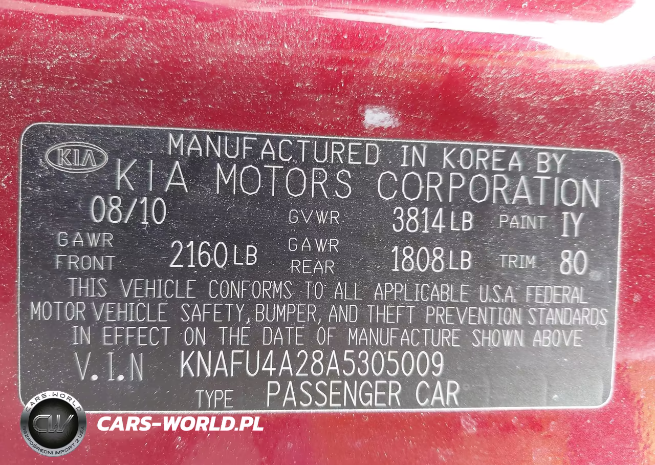 2010 Kia Forte Ex VIN:KNAFU4A28A5305009 - 9