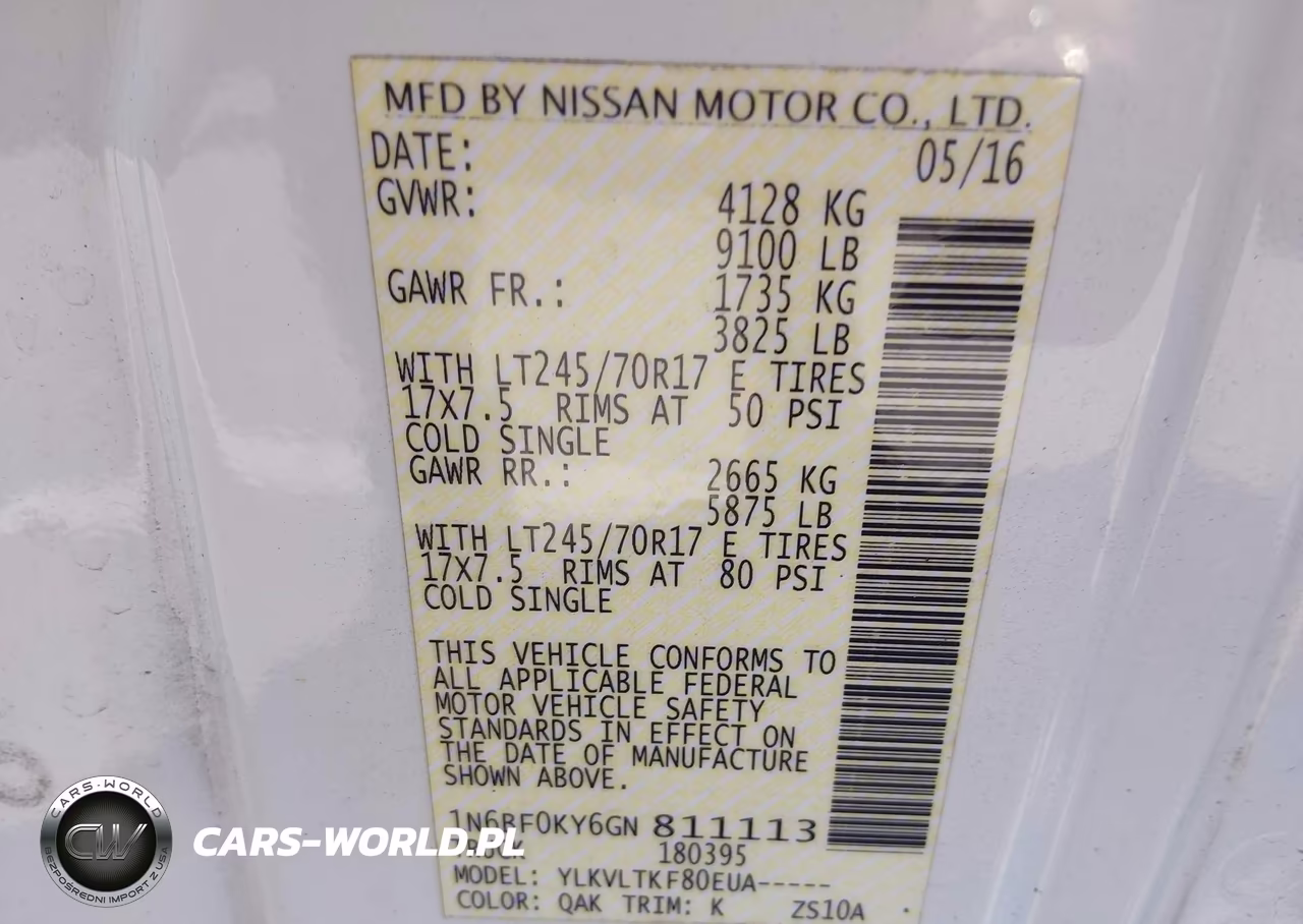 2016 Nissan Nv Cargo Nv2500 Hd Sv V6 VIN:1N6BF0KY6GN811113 - 9
