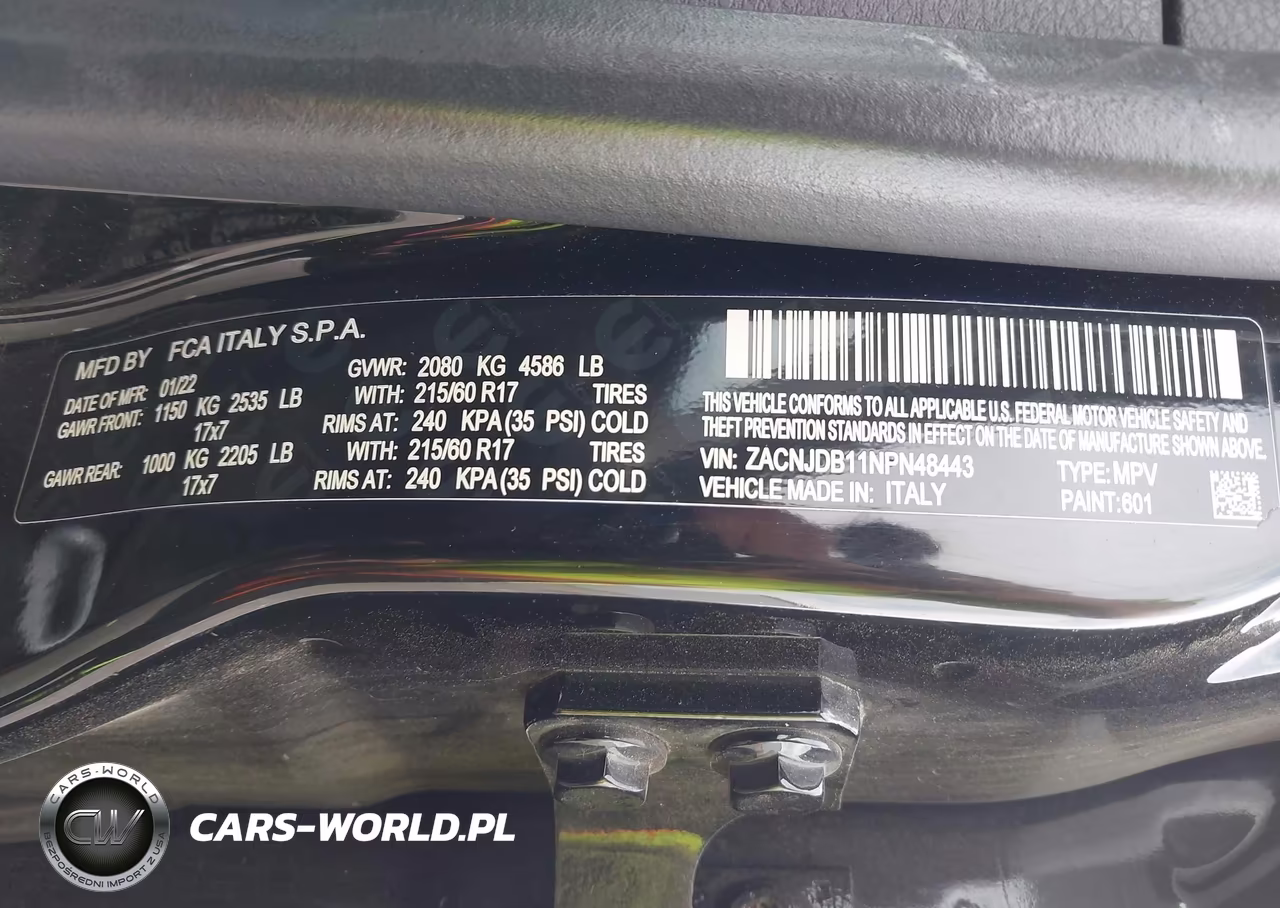 2022 Jeep Renegade Latitude 4X4 VIN:ZACNJDB11NPN48443 - 9