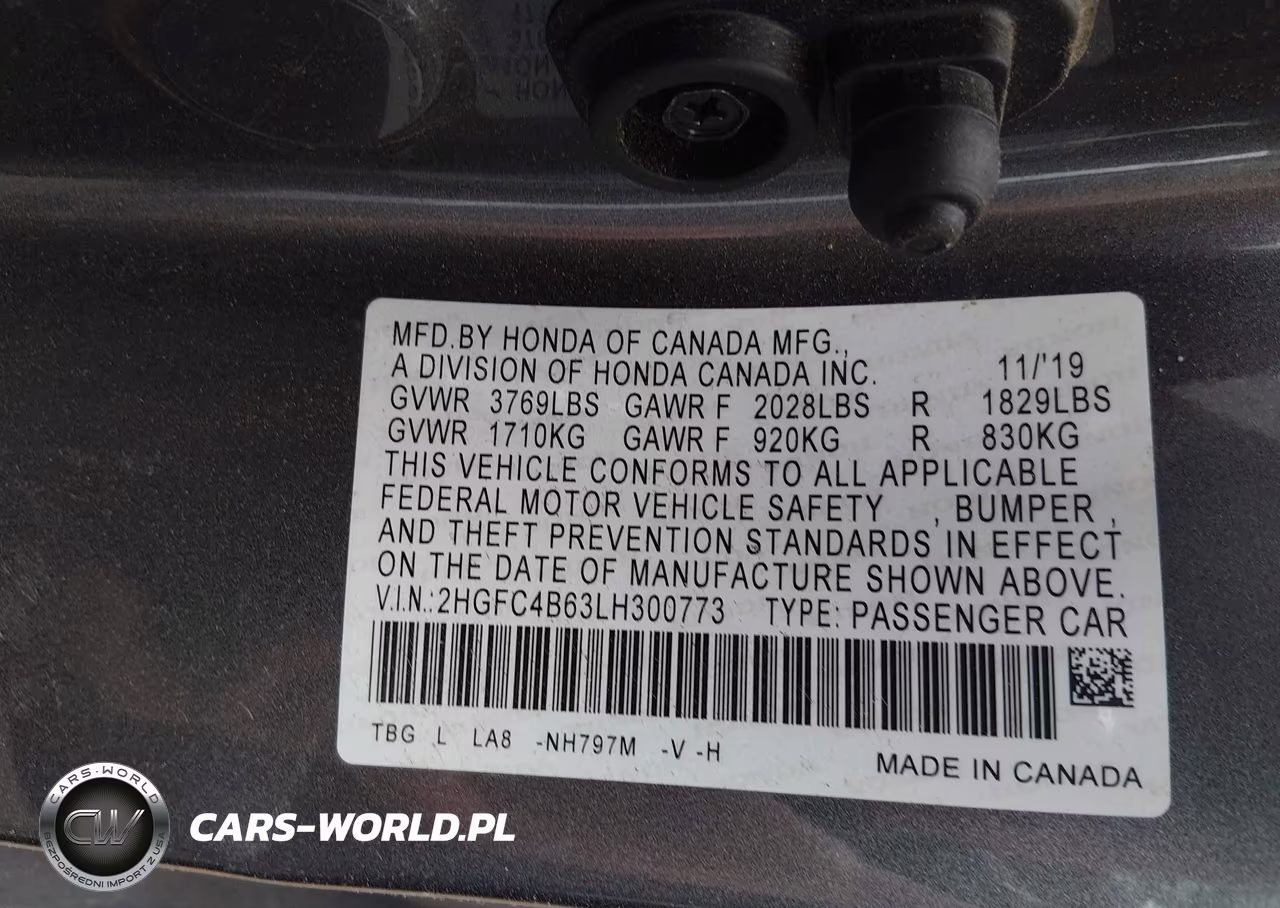 2020 Honda Civic Lx VIN:2HGFC4B63LH300773 - 9