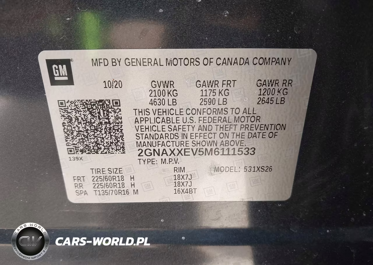 2021 Chevrolet Equinox Awd Premier VIN:2GNAXXEV5M6111533 - 9