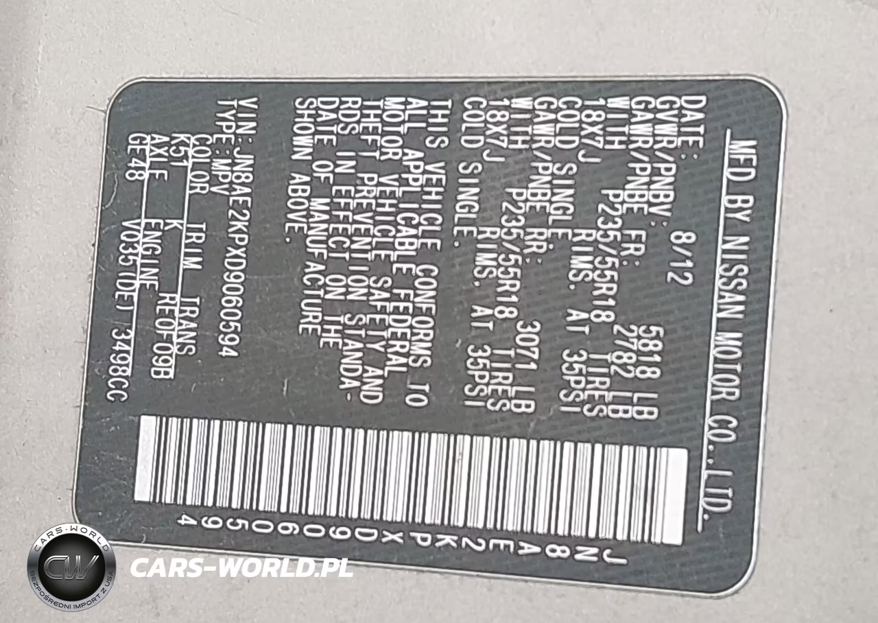 2013 Nissan Quest Sl VIN:JN8AE2KPXD9060594 - 9