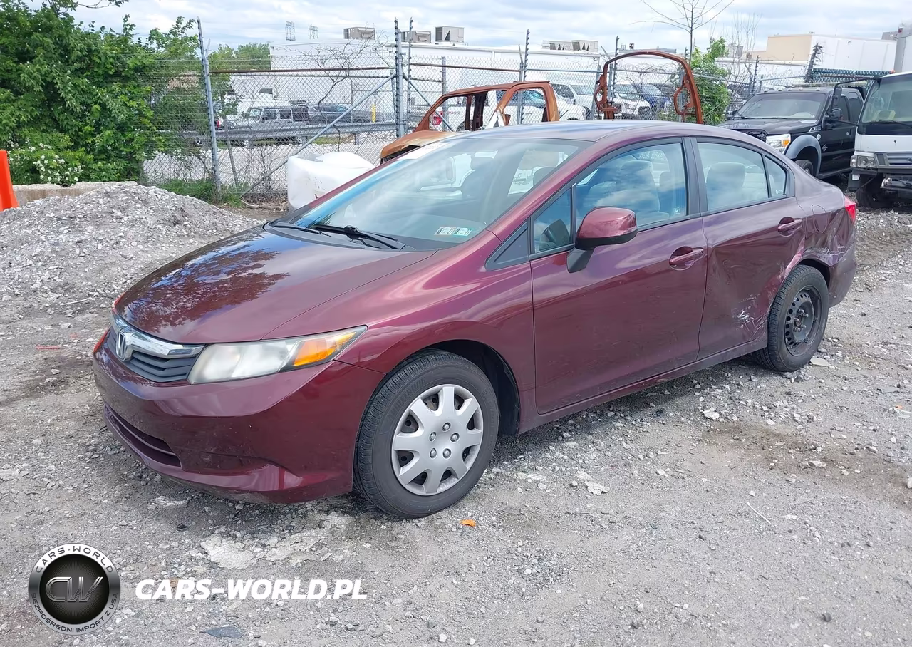 2012 Honda Civic Lx VIN:19XFB2F54CE390339 - 2