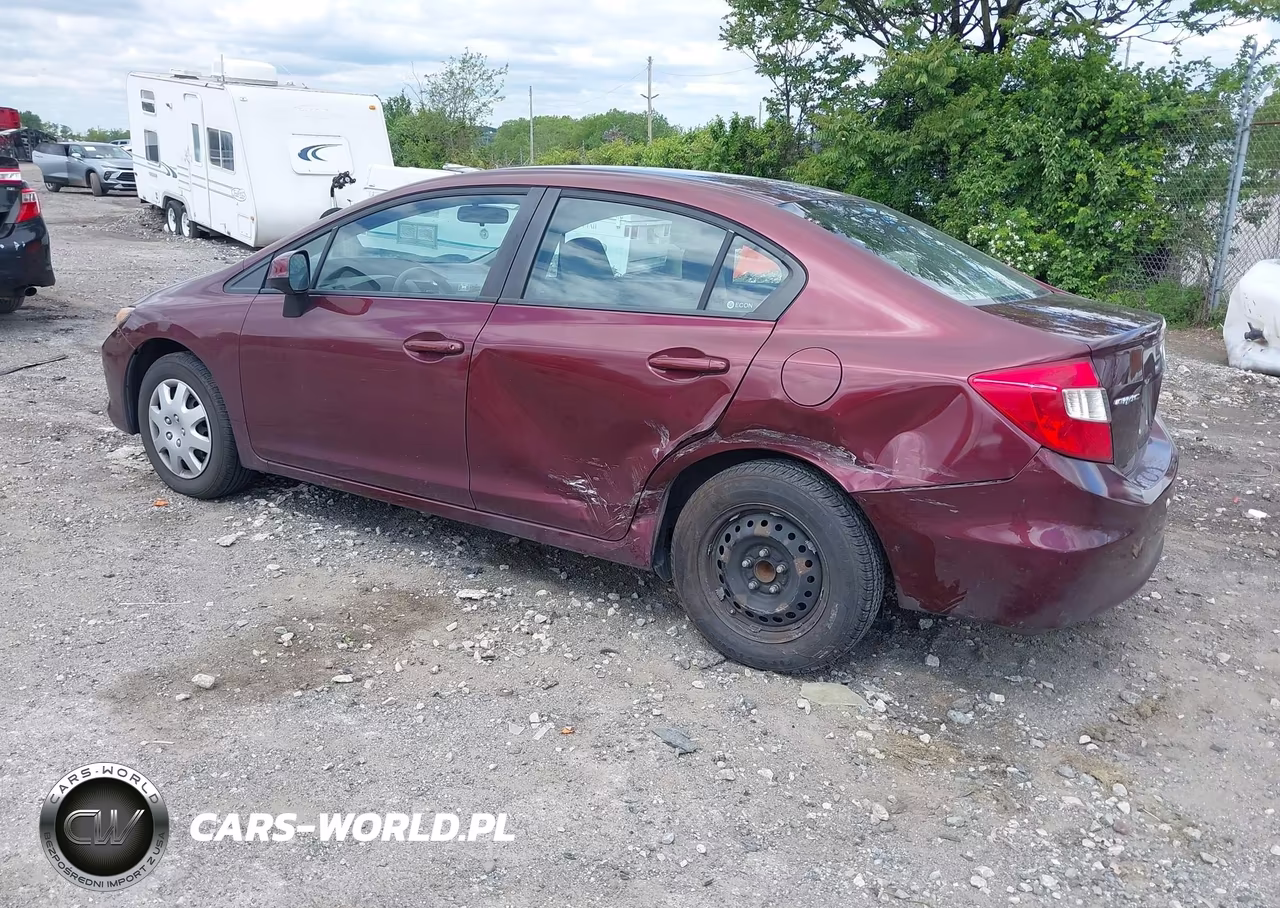 2012 Honda Civic Lx VIN:19XFB2F54CE390339 - 3
