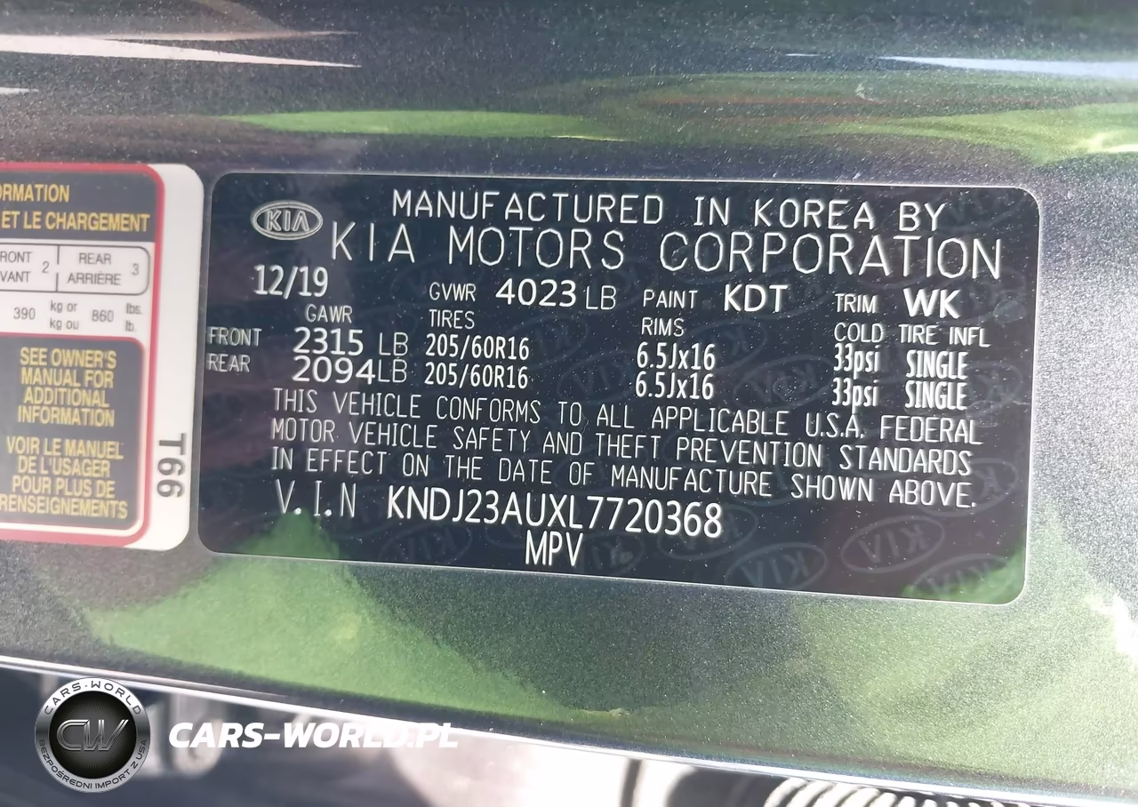 2020 Kia Soul S VIN:KNDJ23AUXL7720368 - 9