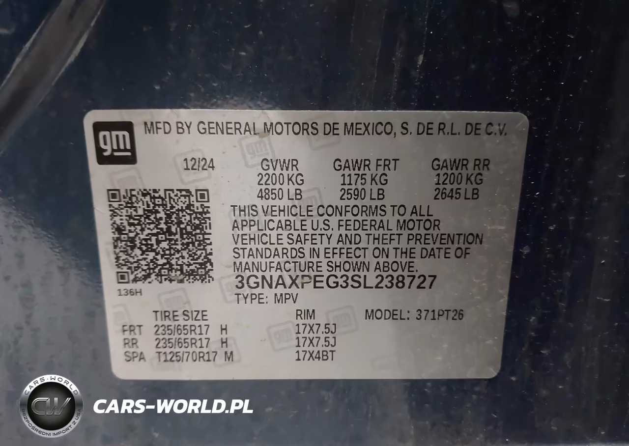 2025 Chevrolet Equinox Awd Lt VIN:3GNAXPEG3SL238727 - 9
