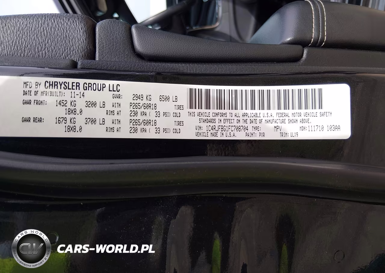 2015 Jeep Grand Cherokee Limited VIN:1C4RJFBG1FC708704 - 9