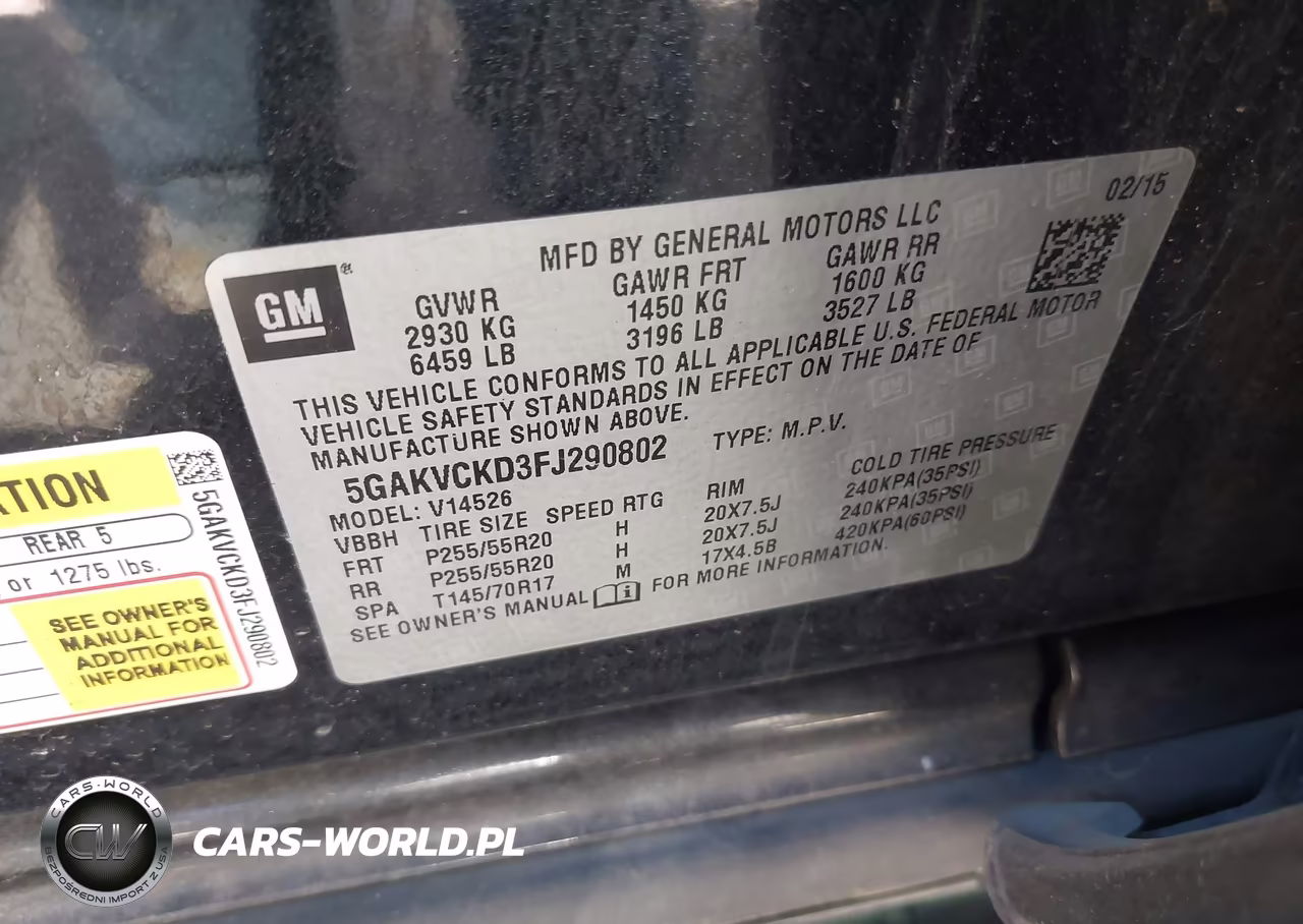 2015 Buick Enclave Premium VIN:5GAKVCKD3FJ290802 - 9