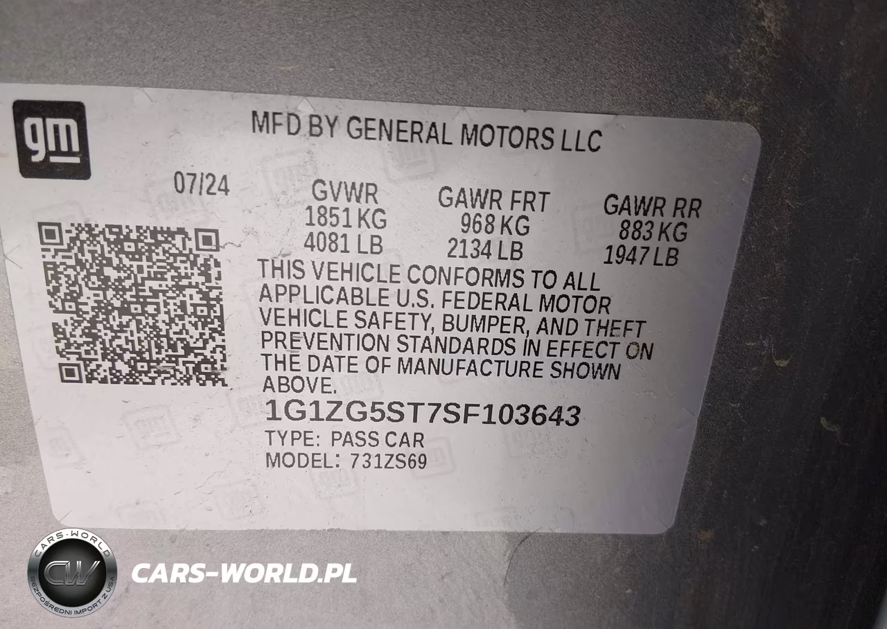 2025 Chevrolet Malibu Fwd Rs VIN:1G1ZG5ST7SF103643 - 9