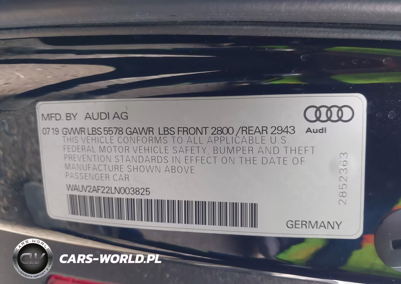 2020 Audi A7 Sportback Prestige 55 Tfsi Quattro S Tronic VIN:WAUV2AF22LN003825 - 9