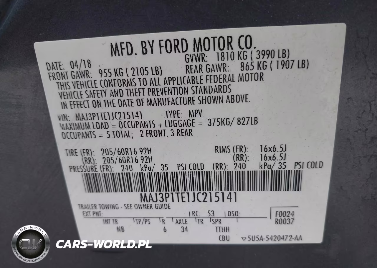 2018 Ford Ecosport Se VIN:MAJ3P1TE1JC215141 - 9