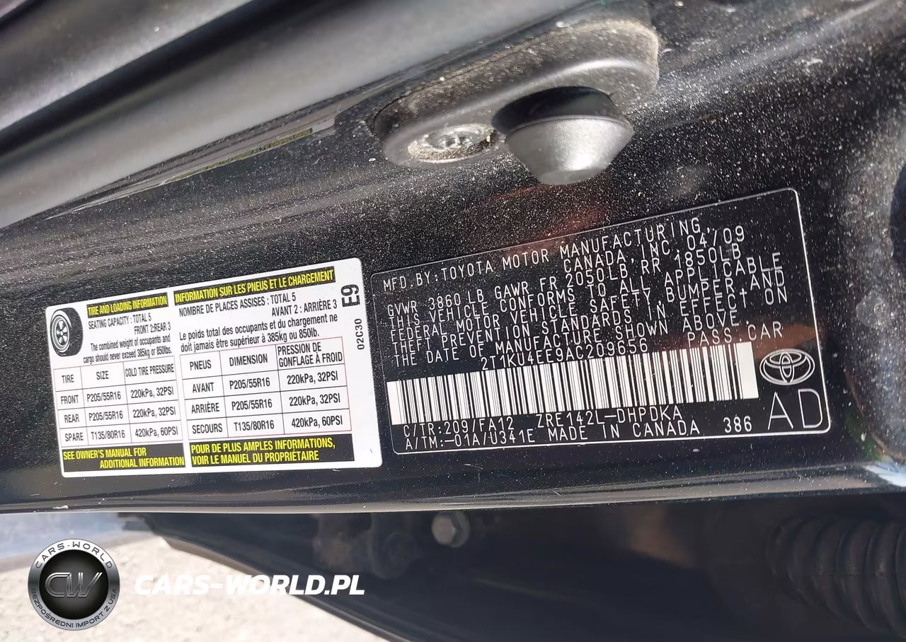 2010 Toyota Matrix VIN:2T1KU4EE9AC209656 - 9