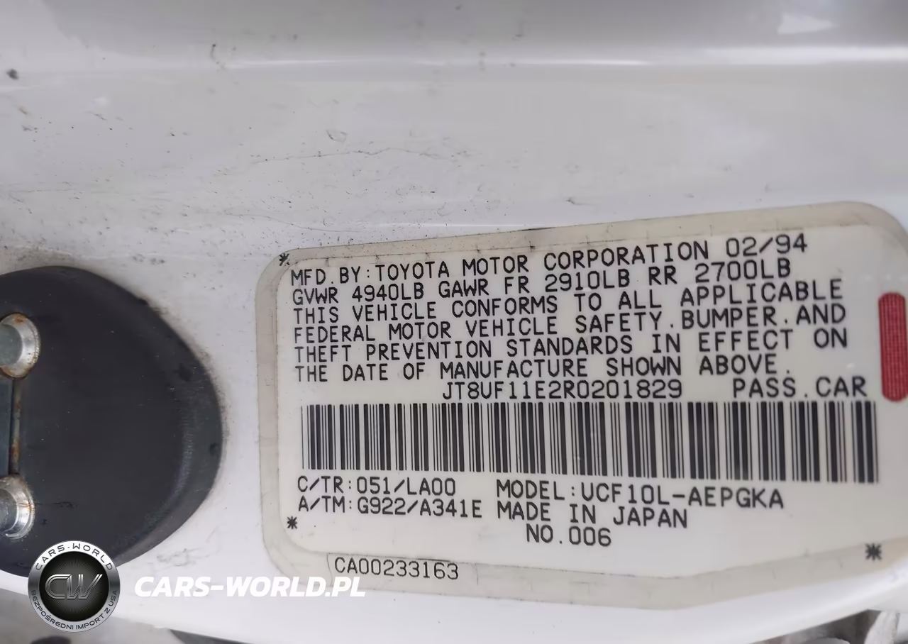 1994 Lexus Ls 400 VIN:JT8UF11E2R0201829 - 9