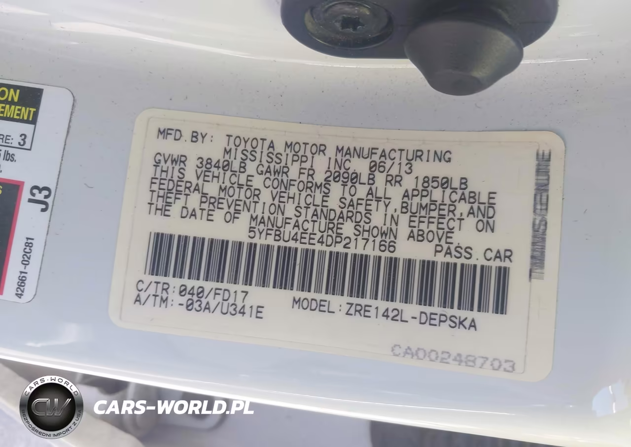 2013 Toyota Corolla S VIN:5YFBU4EE4DP217166 - 9
