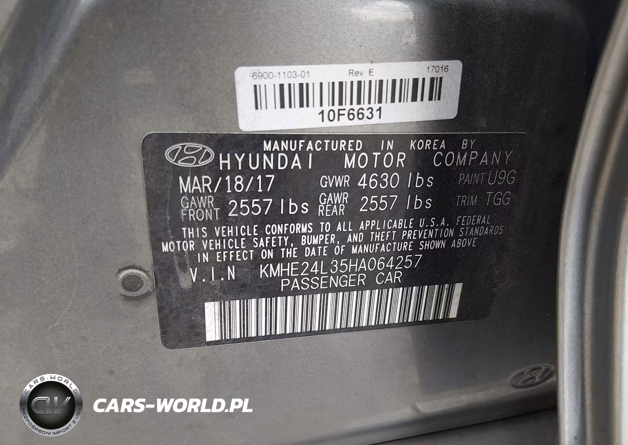 2017 Hyundai Sonata Hybrid Se VIN:KMHE24L35HA064257 - 9