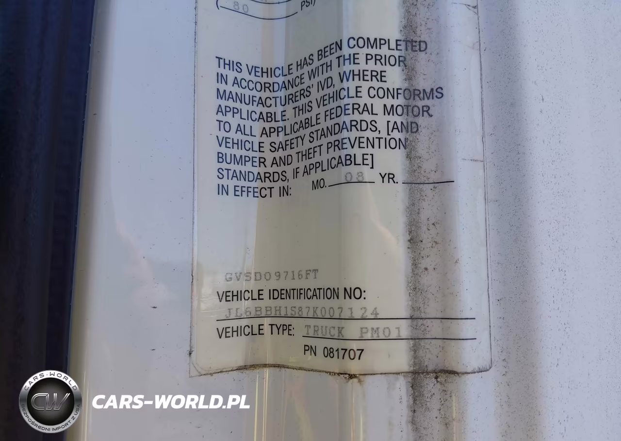 2007 Mitsubishi Fuso Truck Fe 84D VIN:JL6BBH1S87K007124 - 8