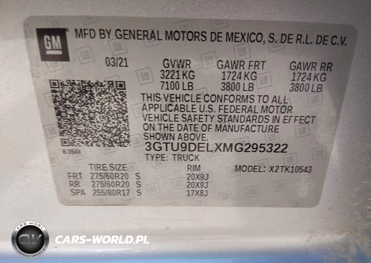 2021 GMC Sierra 1500 4Wd Short Box Slt VIN:3GTU9DELXMG295322 - 9