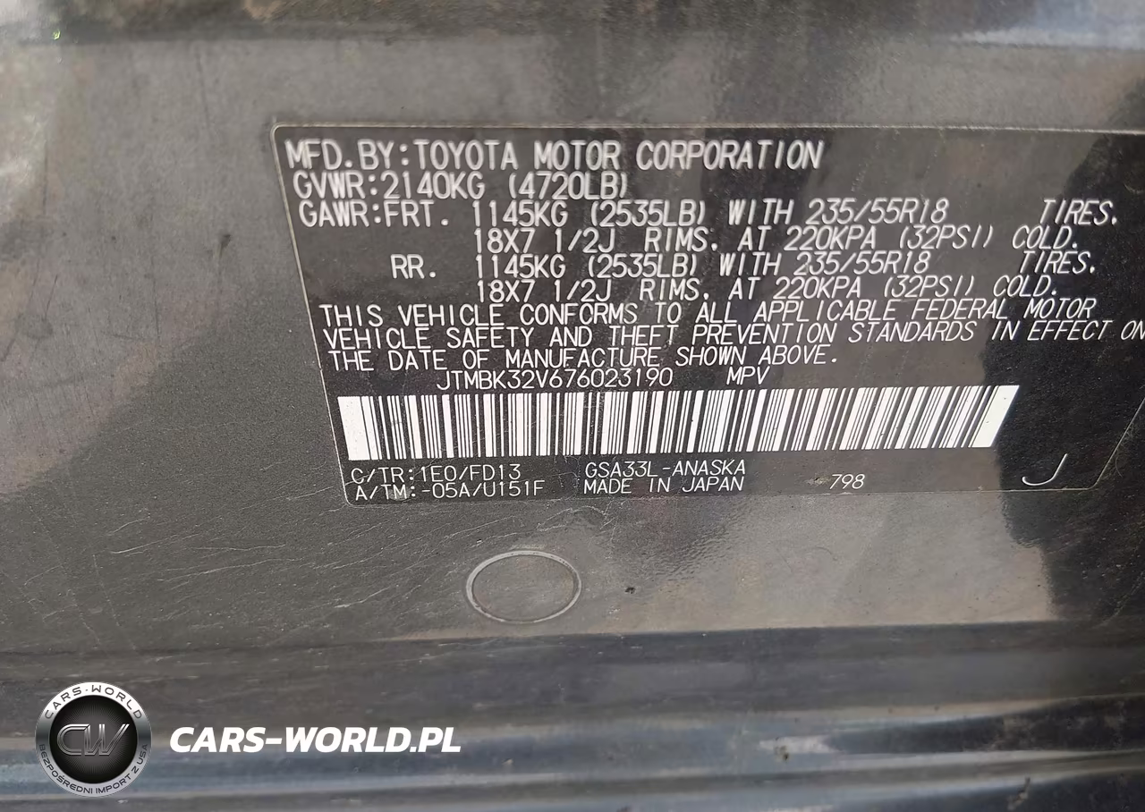 2007 Toyota Rav4 Sport V6 VIN:JTMBK32V676023190 - 9