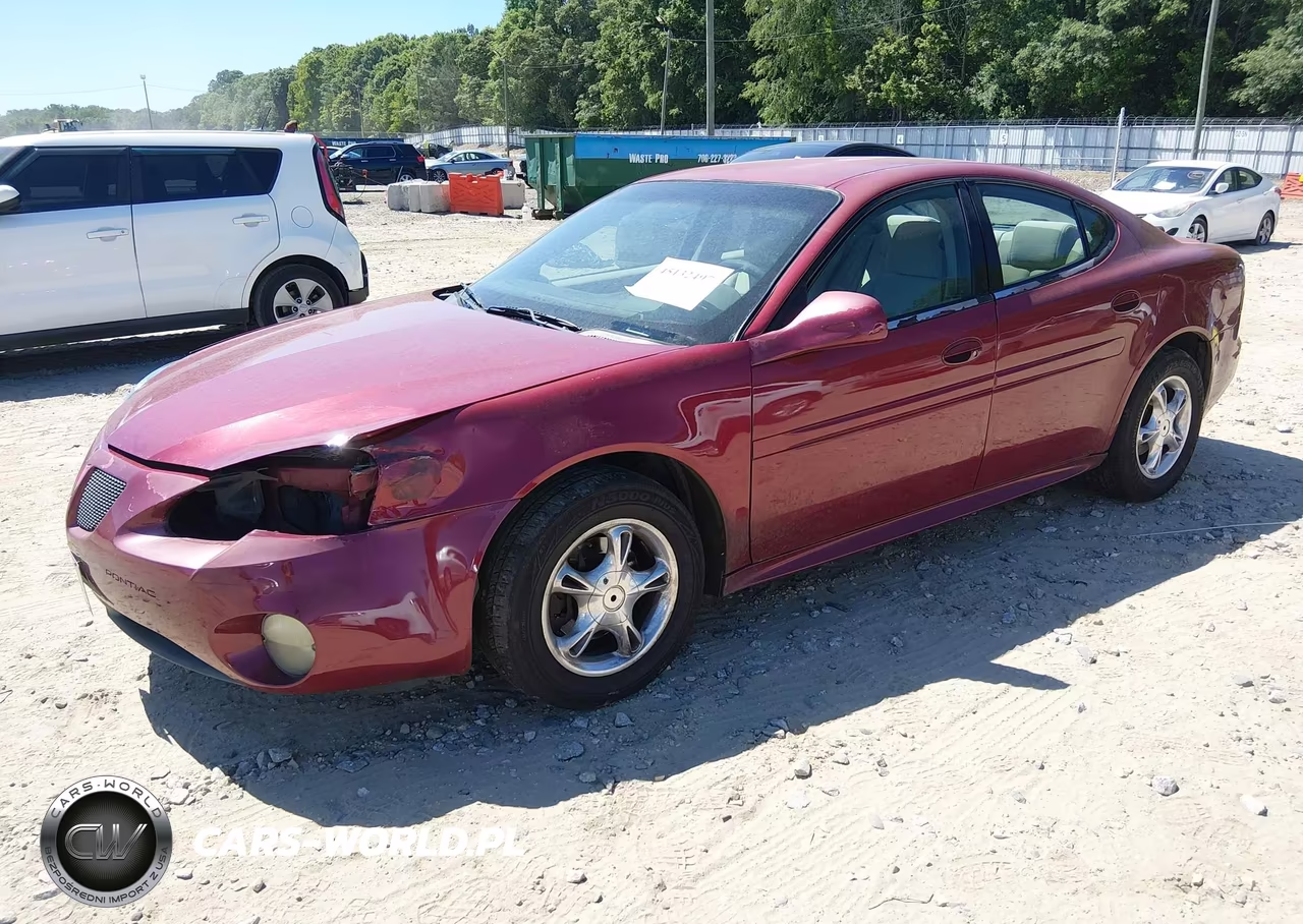 2004 Pontiac Grand Prix Gt1 VIN:2G2WP522141324378 - 2