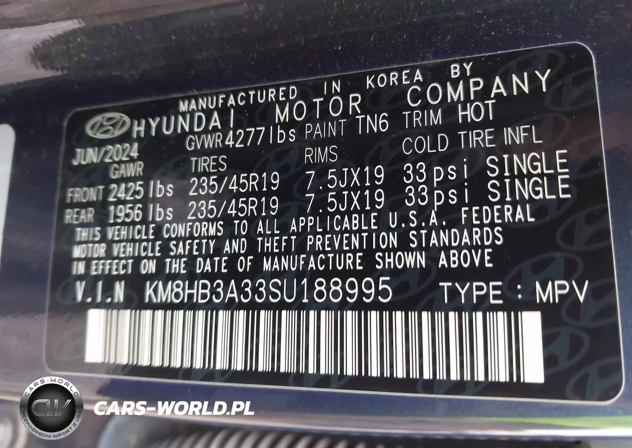 2025 Hyundai Kona N Line S VIN:KM8HB3A33SU188995 - 9