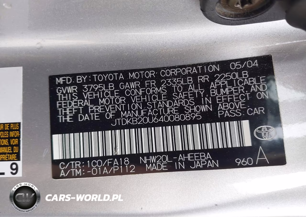 2004 Toyota Prius VIN:JTDKB20U640080895 - 9
