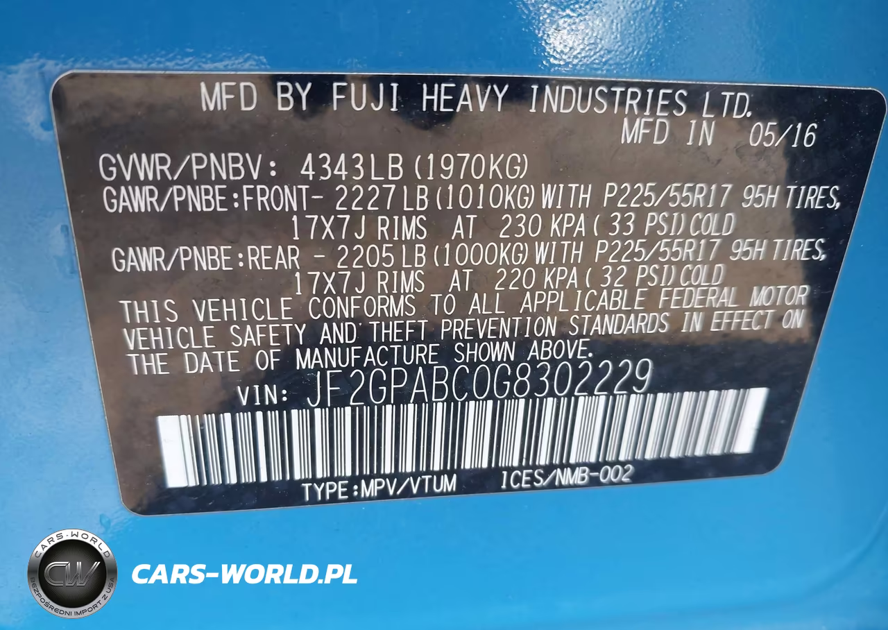 2016 Subaru Crosstrek 2.0I Premium VIN:JF2GPABC0G8302229 - 9