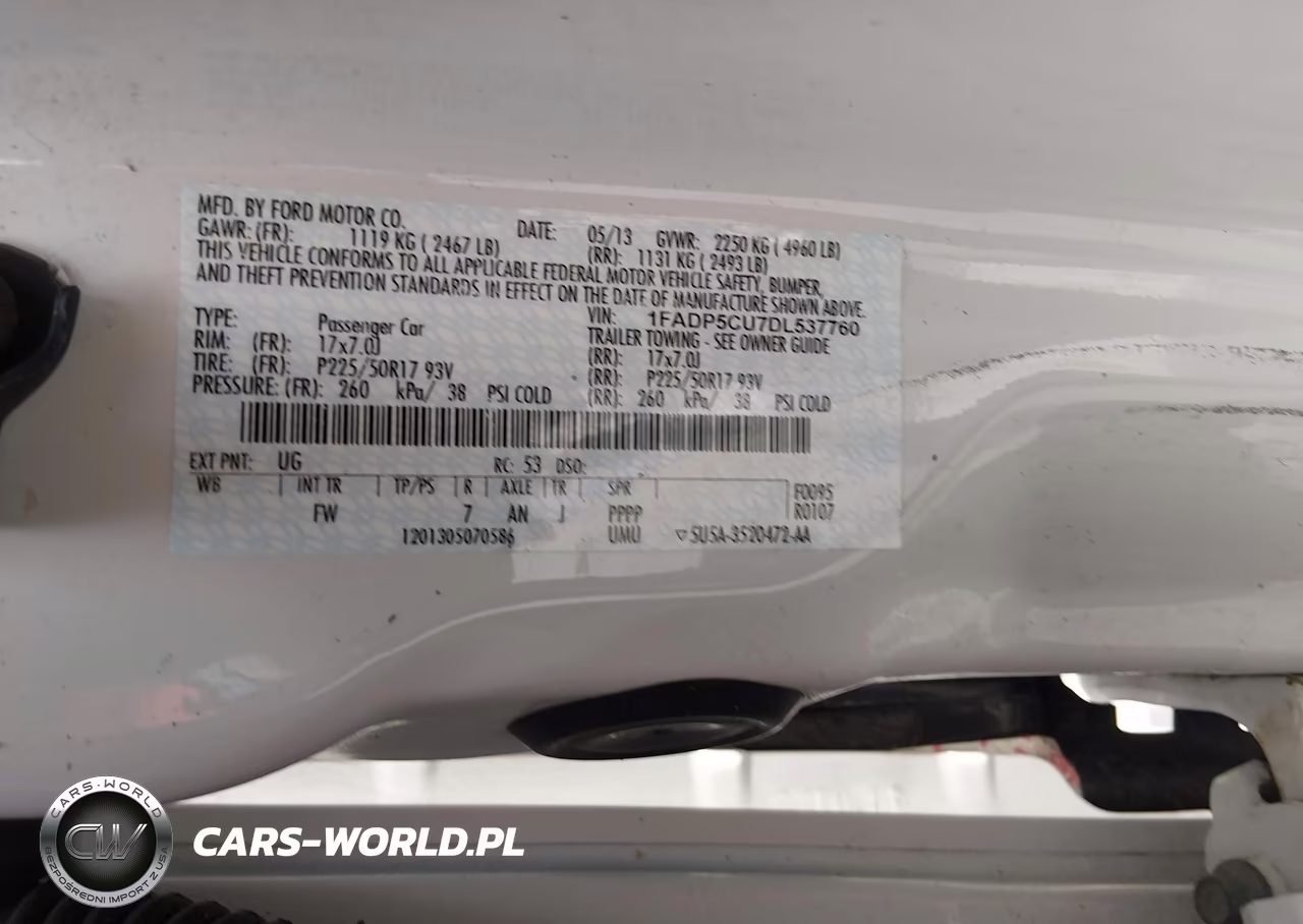 2013 Ford C-Max Energi Sel VIN:1FADP5CU7DL537760 - 9