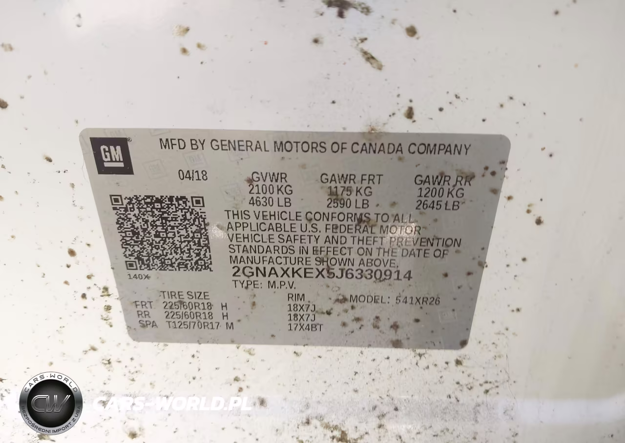 2018 Chevrolet Equinox Lt VIN:2GNAXKEX5J6330914 - 9
